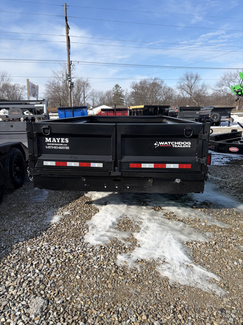 New 2026 Watchdog Trailers PS-14TA7 Dump Trailer 83X14 TA 24" SIDES  (GVW:14000) BLACK