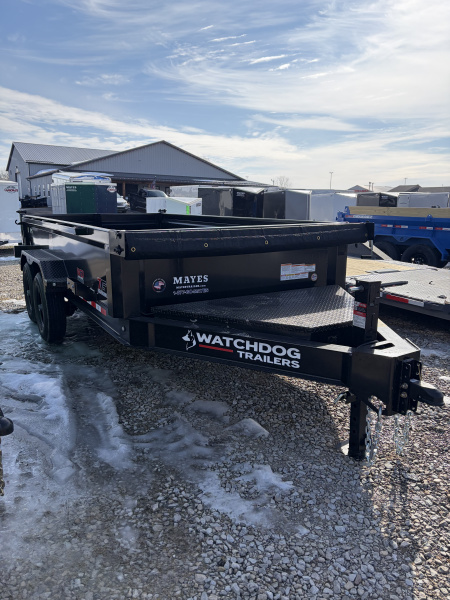 New 2026 Watchdog Trailers PS-14TA7 Dump Trailer 83X14 TA 24" SIDES  (GVW:14000) BLACK