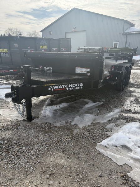 New 2026 Watchdog Trailers PS-14TA7 Dump Trailer 83X14 TA 24  SIDES  (GVW:14000) BLACK