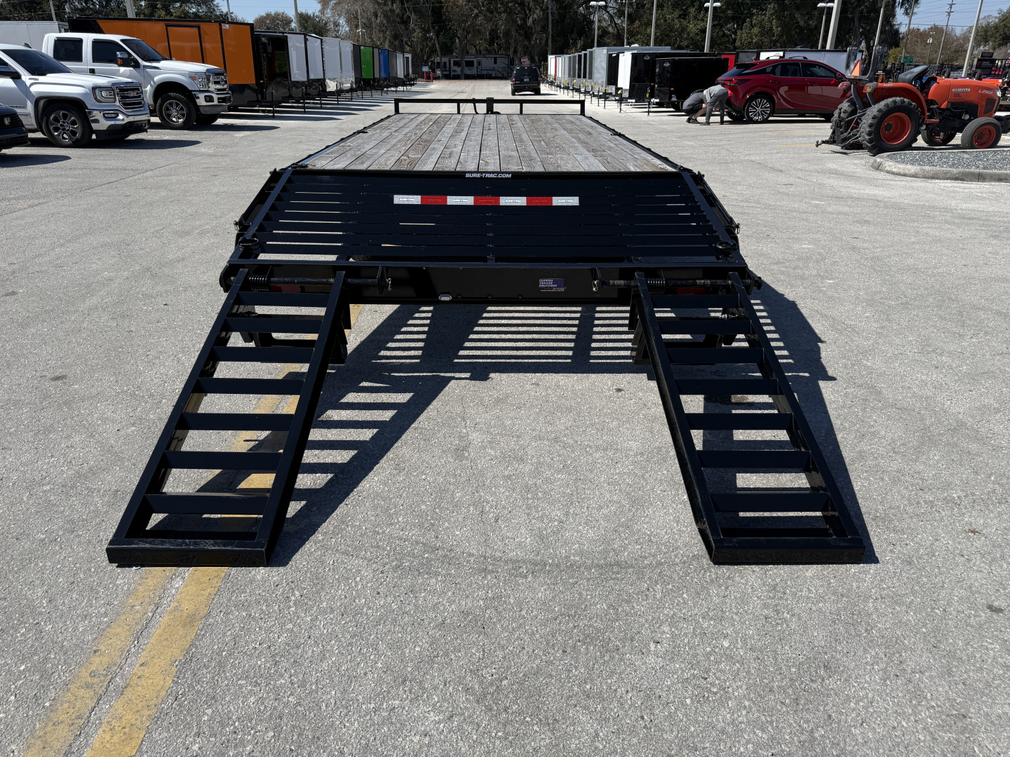 New 2025 Sure-Trac 8.5X18+4 15K Standard Duty Beavertail Deckover Trailer