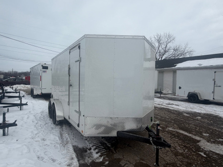 New 2026 7 x 14 Cross Enclosed Trailer with 6ftc6in interior Double Barn Doors