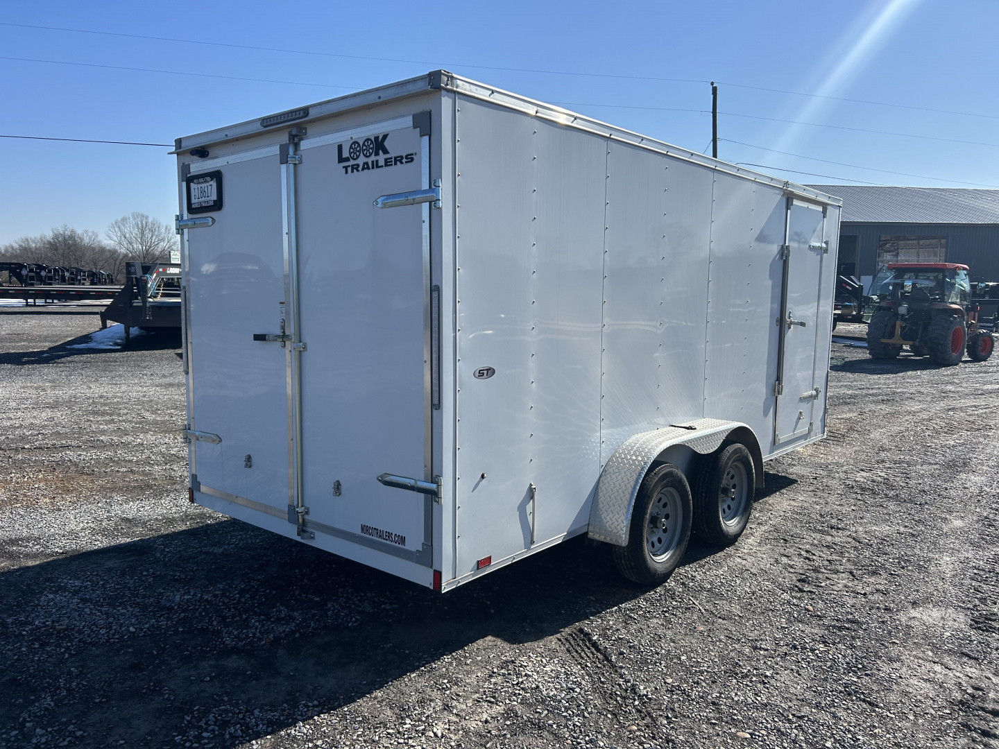 Used 2023 Look Trailers 7'x16' 7k Enclosed Trailer