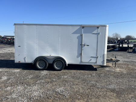 Used 2023 Look Trailers 7'x16' 7k Enclosed Trailer