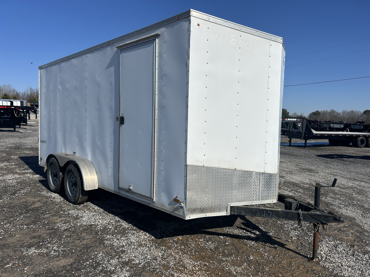Used 2017 Look Trailers 7'x16' 7k Enclosed Trailer