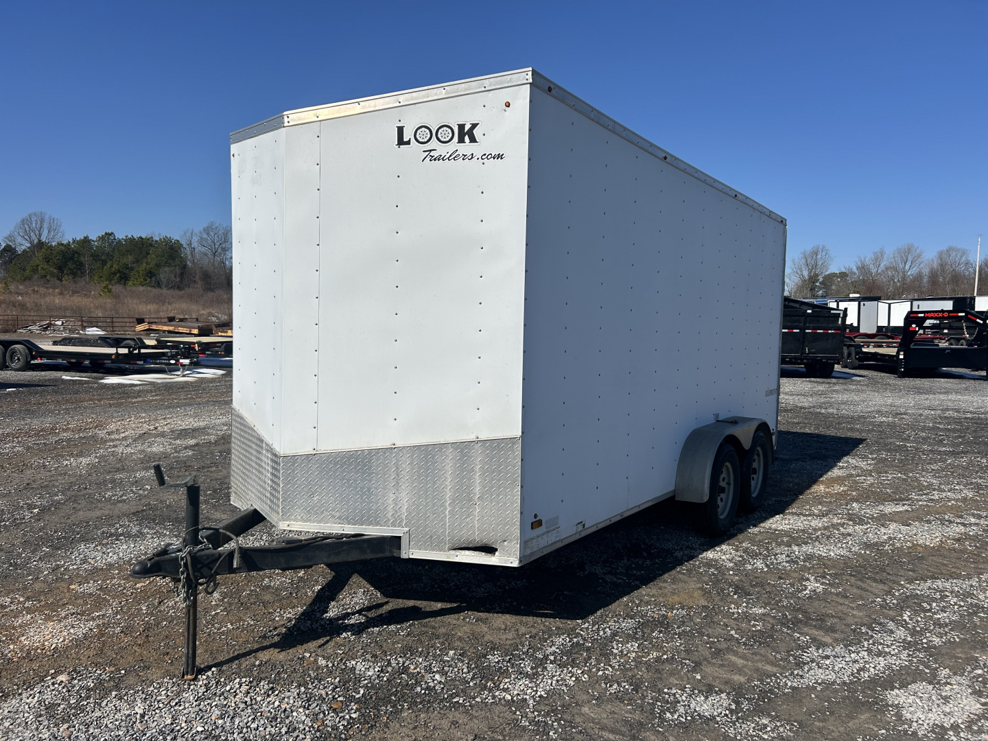 Used 2017 Look Trailers 7'x16' 7k Enclosed Trailer