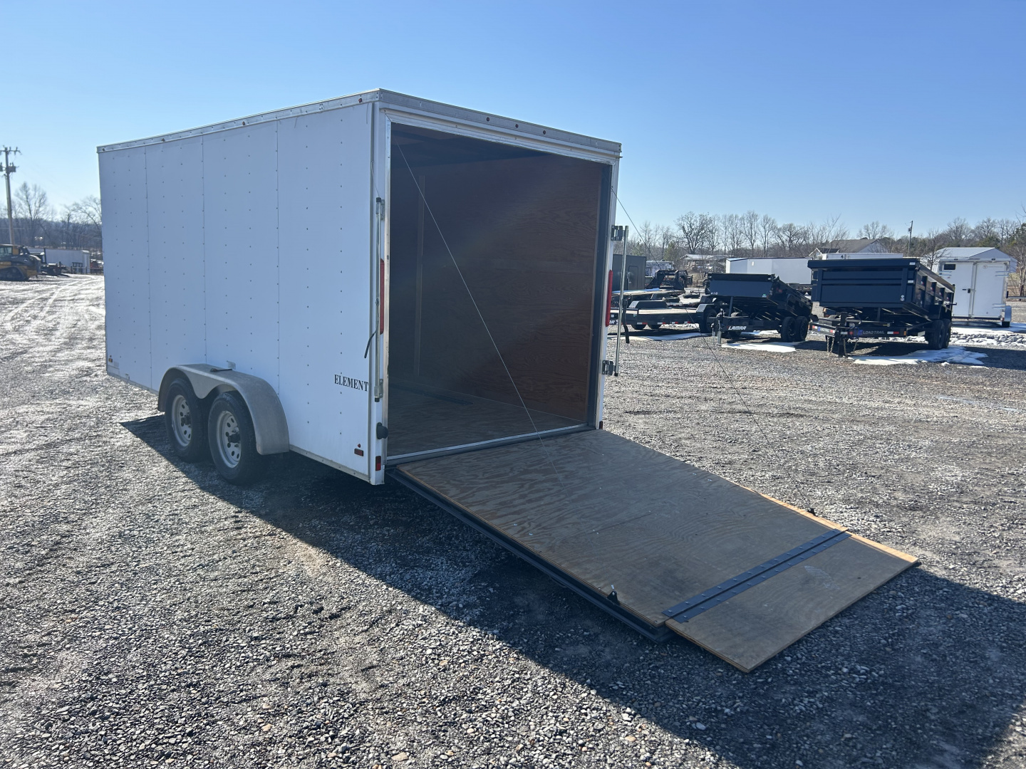 Used 2017 Look Trailers 7'x16' 7k Enclosed Trailer