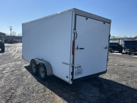 Used 2017 Look Trailers 7'x16' 7k Enclosed Trailer