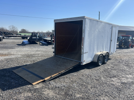 Used 2017 Look Trailers 7'x16' 7k Enclosed Trailer