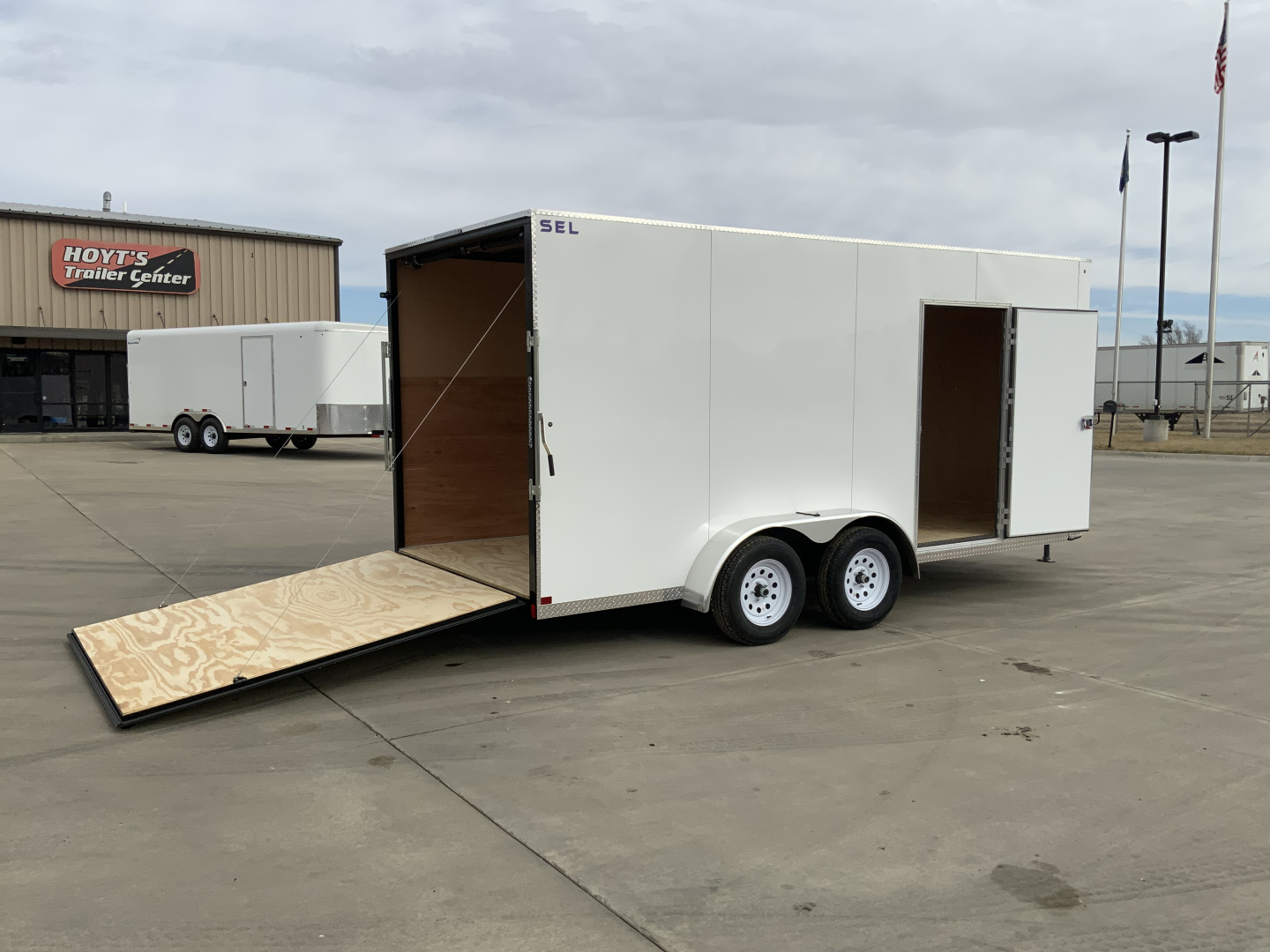 New 2026 Sharp Manufacturing SEL 7 X 16 Cargo / Enclosed Trailer