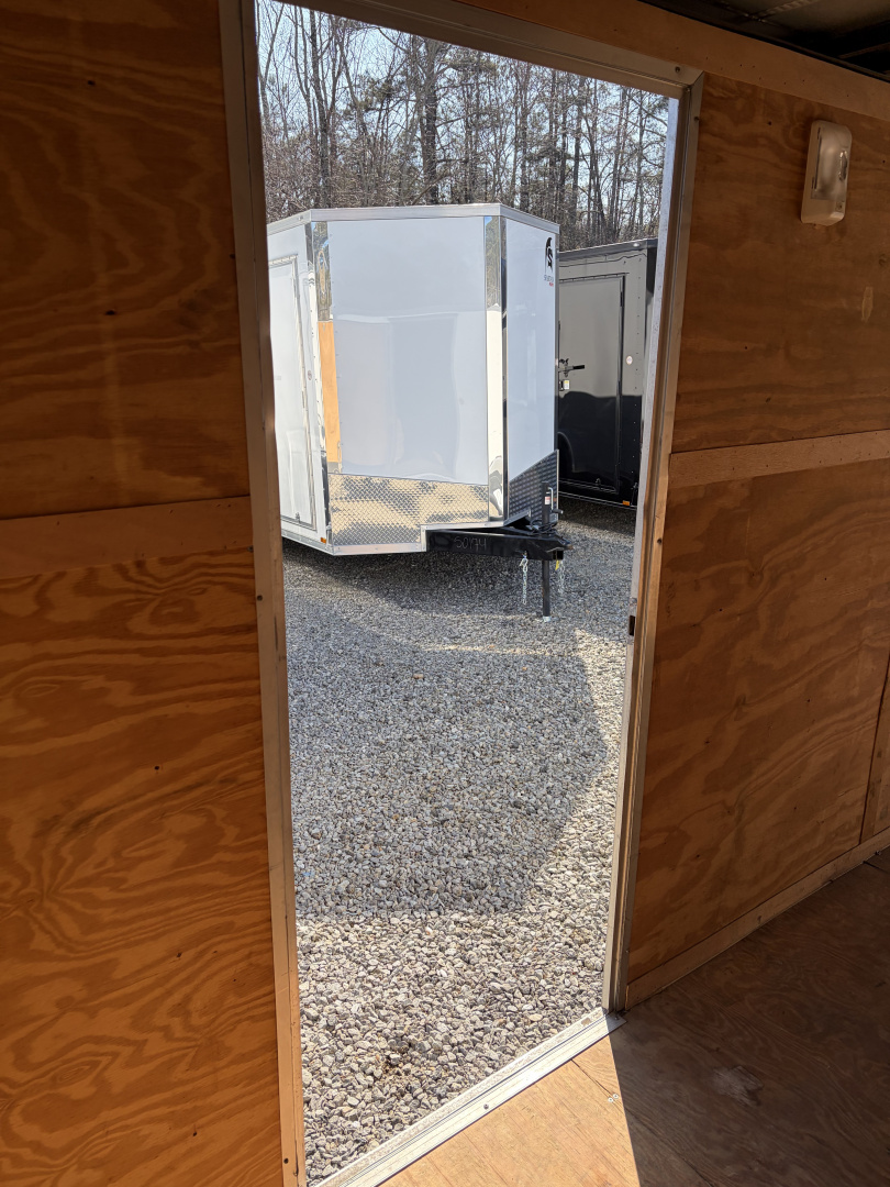 Used 2015 Look 7X14 Enclosed Trailer, 7K GVWR, 6' 3" Interior Height, Ramp Door