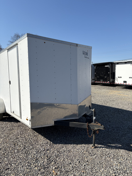 Used 2015 Look 7X14 Enclosed Trailer, 7K GVWR, 6' 3" Interior Height, Ramp Door