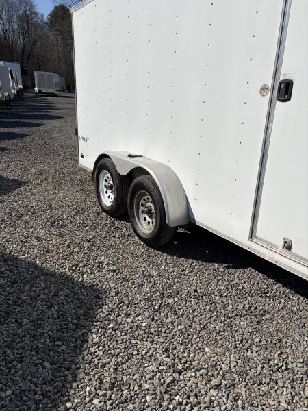 Used 2015 Look 7X14 Enclosed Trailer, 7K GVWR, 6' 3" Interior Height, Ramp Door