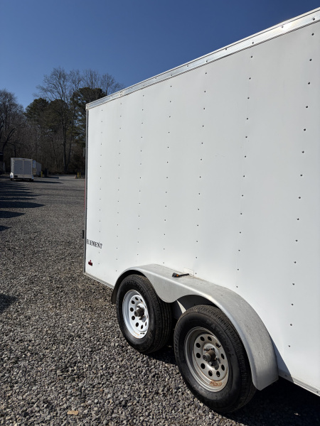 Used 2015 Look 7X14 Enclosed Trailer, 7K GVWR, 6' 3" Interior Height, Ramp Door