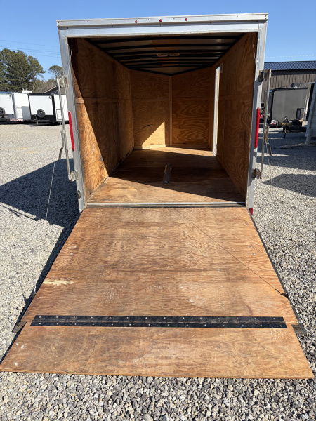 Used 2015 Look 7X14 Enclosed Trailer, 7K GVWR, 6' 3" Interior Height, Ramp Door