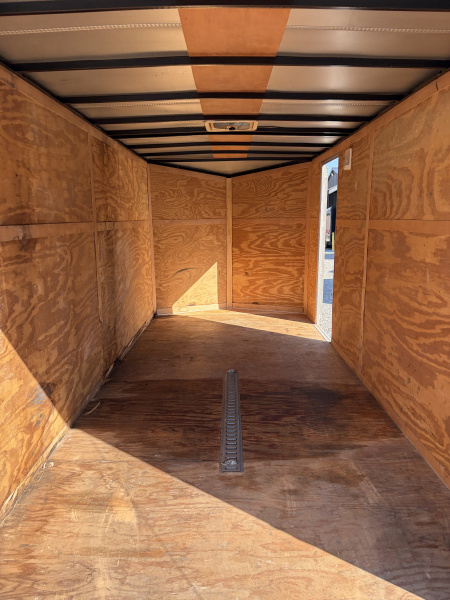 Used 2015 Look 7X14 Enclosed Trailer, 7K GVWR, 6' 3" Interior Height, Ramp Door