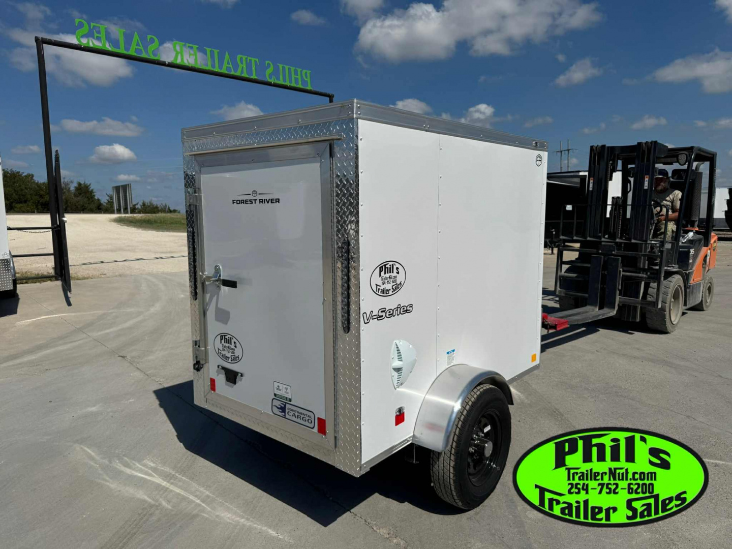 New Continental Cargo 4X6 Cargo / Enclosed Trailer SWIVEL JACK UPGRADE!