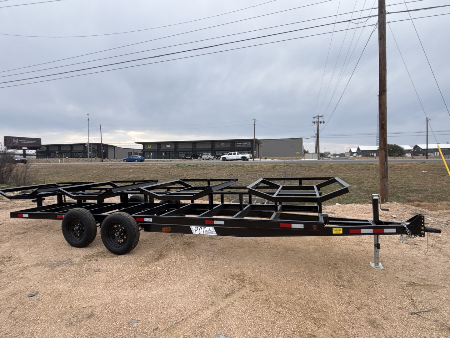 New 2026 P&C Trailers 4 Bale Hay Trailer