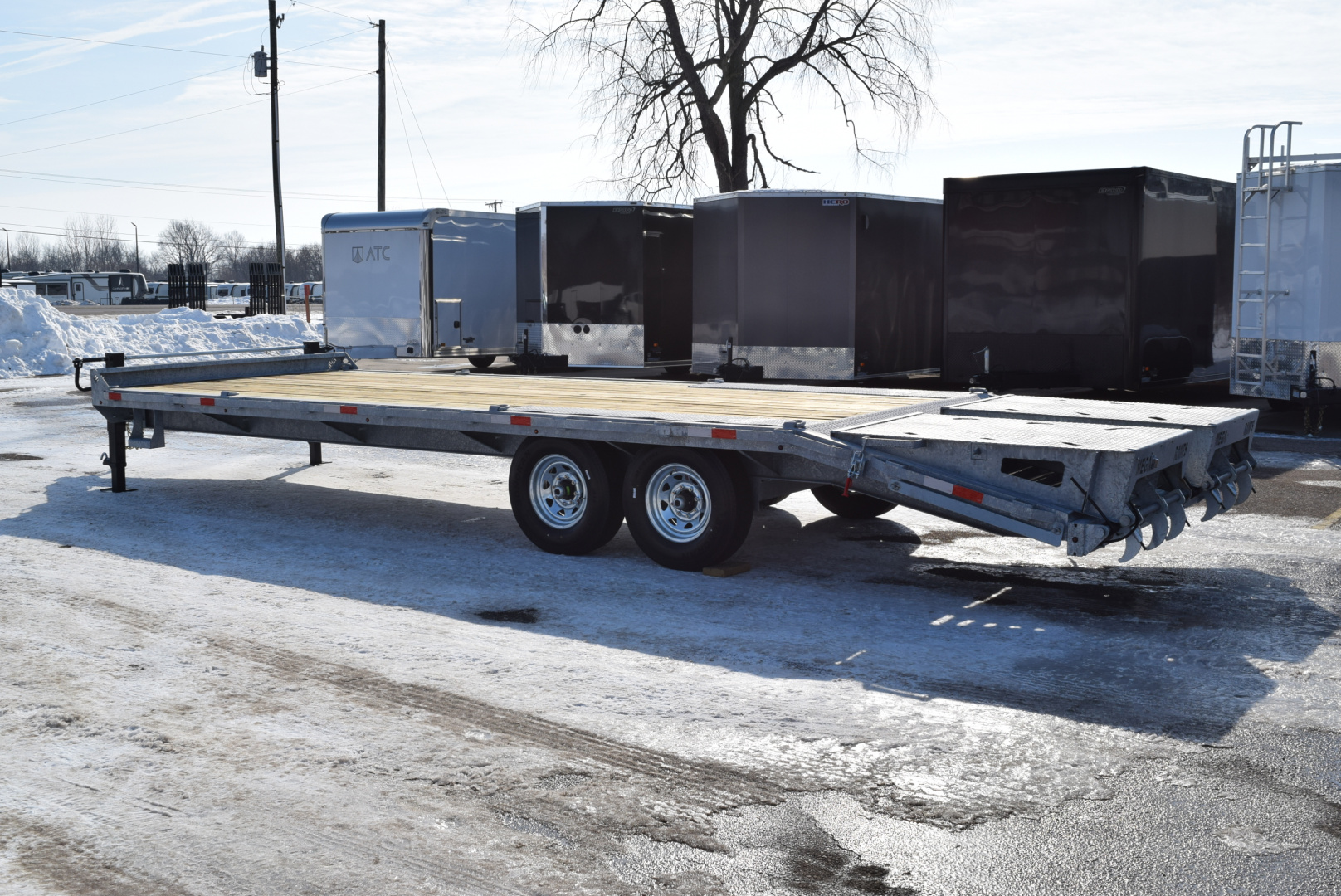 New 2026 BND Trailers 16k GALVANIZED DECKOVER Equipment Trailer
