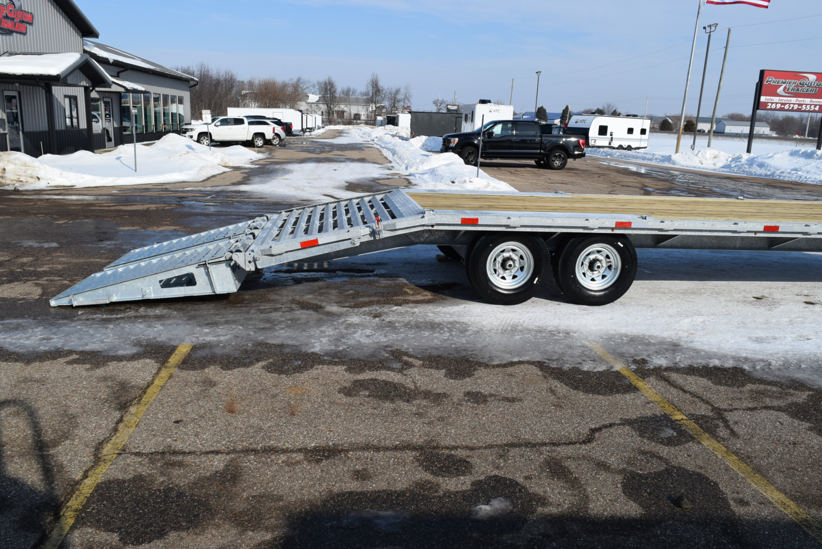 New 2026 BND Trailers 16k GALVANIZED DECKOVER Equipment Trailer