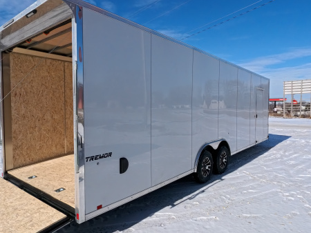 New 2026 Formula Trailers 8.5 x 28 x 7 Conquest Flat Top Sloped V-Nose Car Hauler with 10k GVWR Cargo / Enclosed Trailer