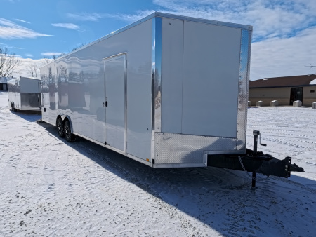 New 2026 Formula Trailers 8.5 x 28 x 7 Conquest Flat Top Sloped V-Nose Car Hauler with 10k GVWR Cargo / Enclosed Trailer
