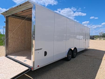 New 2026 Formula Trailers 8'6" x 28' x 7' Conquest Flat Top Sloped V-Nose Car Hauler with 10K GVWR Cargo / Enclosed Trailer
