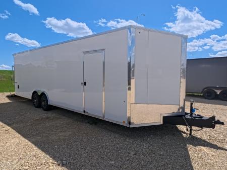 New 2026 Formula Trailers 8'6" x 28' x 7' Conquest Flat Top Sloped V-Nose Car Hauler with 10K GVWR Cargo / Enclosed Trailer