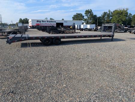New 2026 Down 2 Earth Trailers 35' 17.5K Flatbed Trailer w/ 5' Dove and Real Steel Ramps