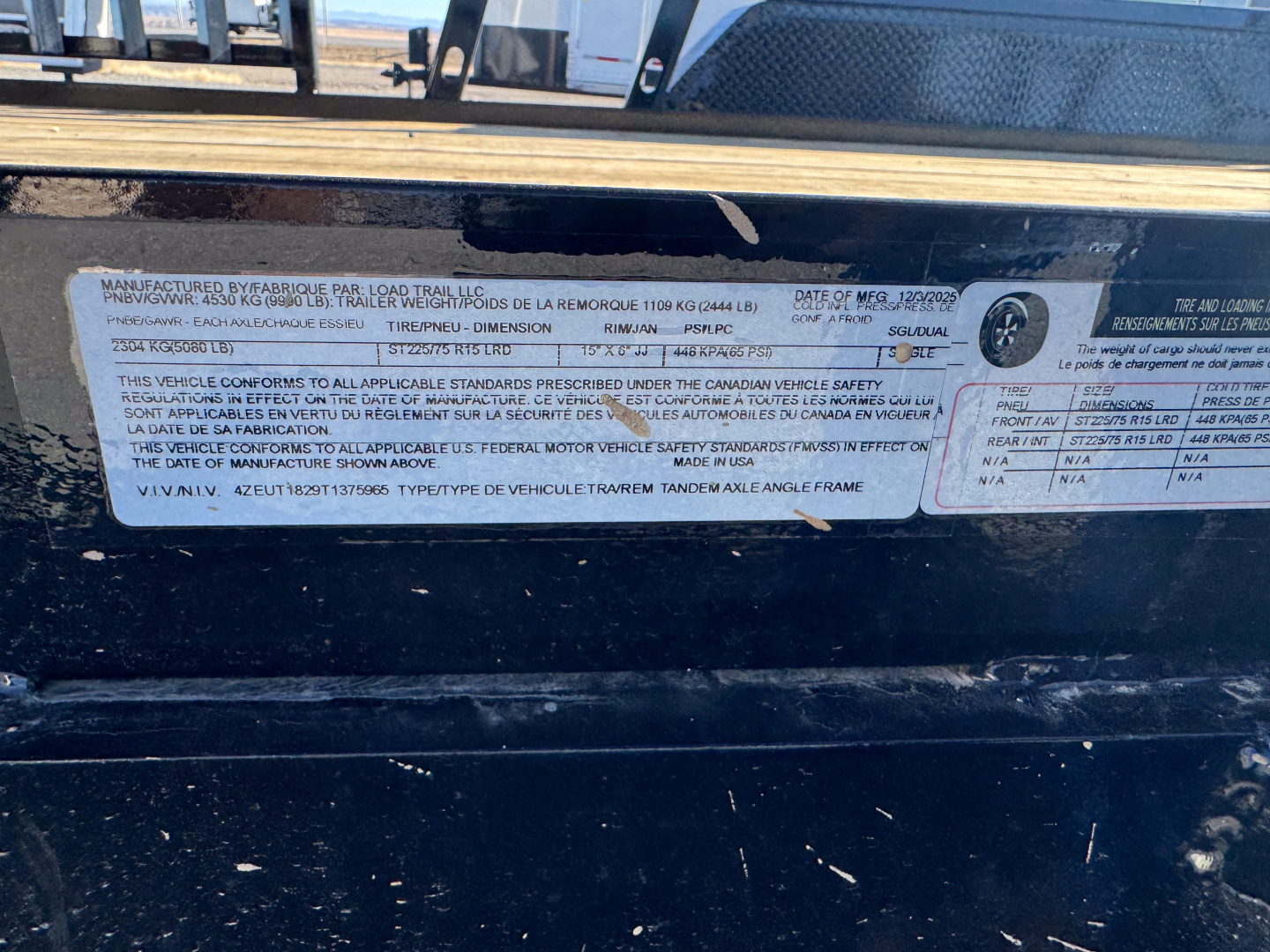 New 2026 Load Trail UT 83" x 18' Utility Trailer