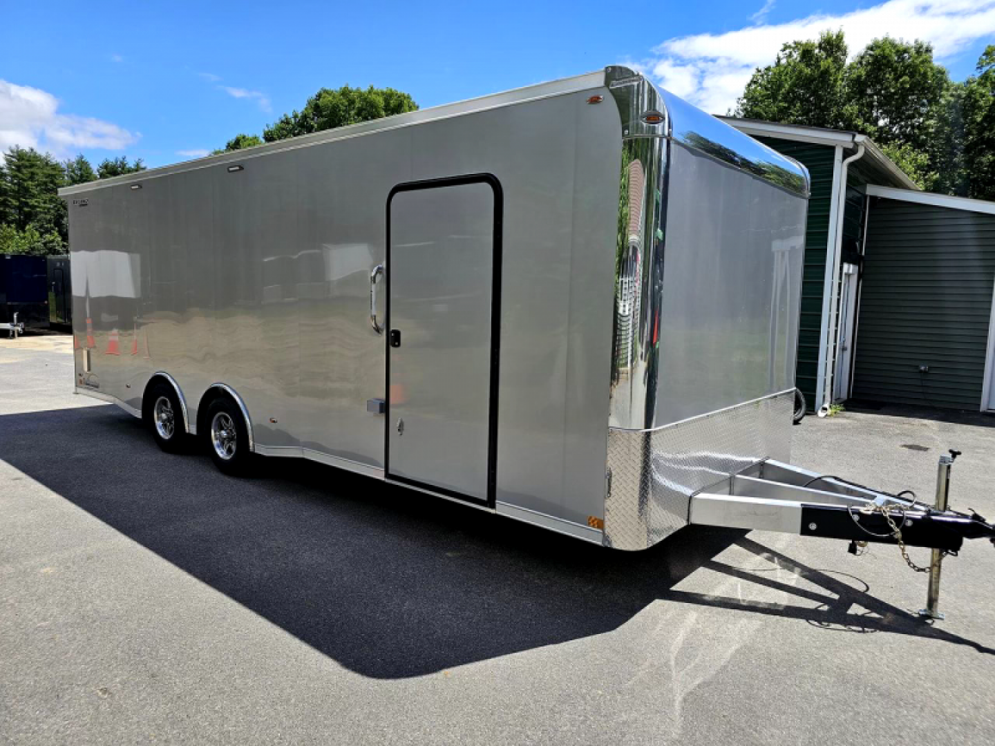 New 2024 8.5X24 Legend tmr enclosed race car trailer loaded with options aluminum - Legend Trailers