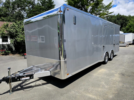 New 2024 8.5X24 Legend tmr enclosed race car trailer loaded with options aluminum - Legend Trailers