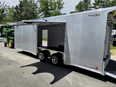 New 2024 8.5X24 Legend tmr enclosed race car trailer loaded with options aluminum - Legend Trailers