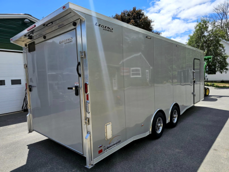 New 2024 8.5X24 Legend tmr enclosed race car trailer loaded with options aluminum - Legend Trailers