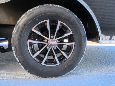 New 2026 Formula Trailers 8.5 x 16 x 7 Formula Traverse Flat Top V-Nose Car Hauler, Black, Aluminum Rims, Rock Guard