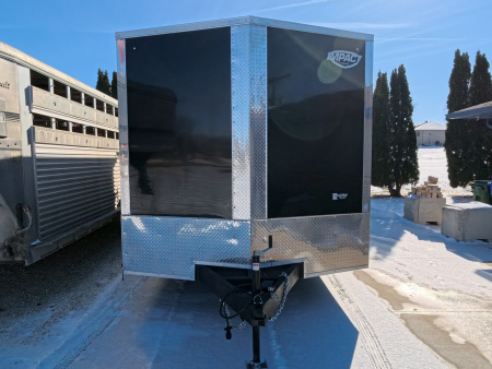 New 2026 Formula Trailers 8.5 x 16 x 7 Formula Traverse Flat Top V-Nose Car Hauler, Black, Aluminum Rims, Rock Guard