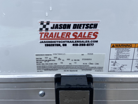 New 2026 United Trailers UXT 8.5X16 Contractor