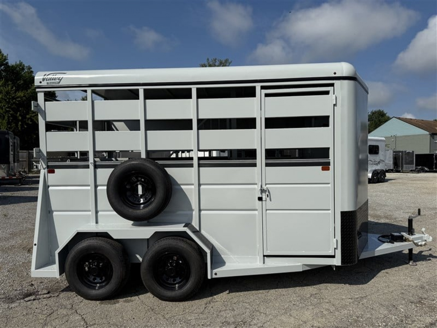 New 2026 Valley 2 HORSE STRAIGHT LOAD w/ RAMP >> EXTRA TALL & WIDE