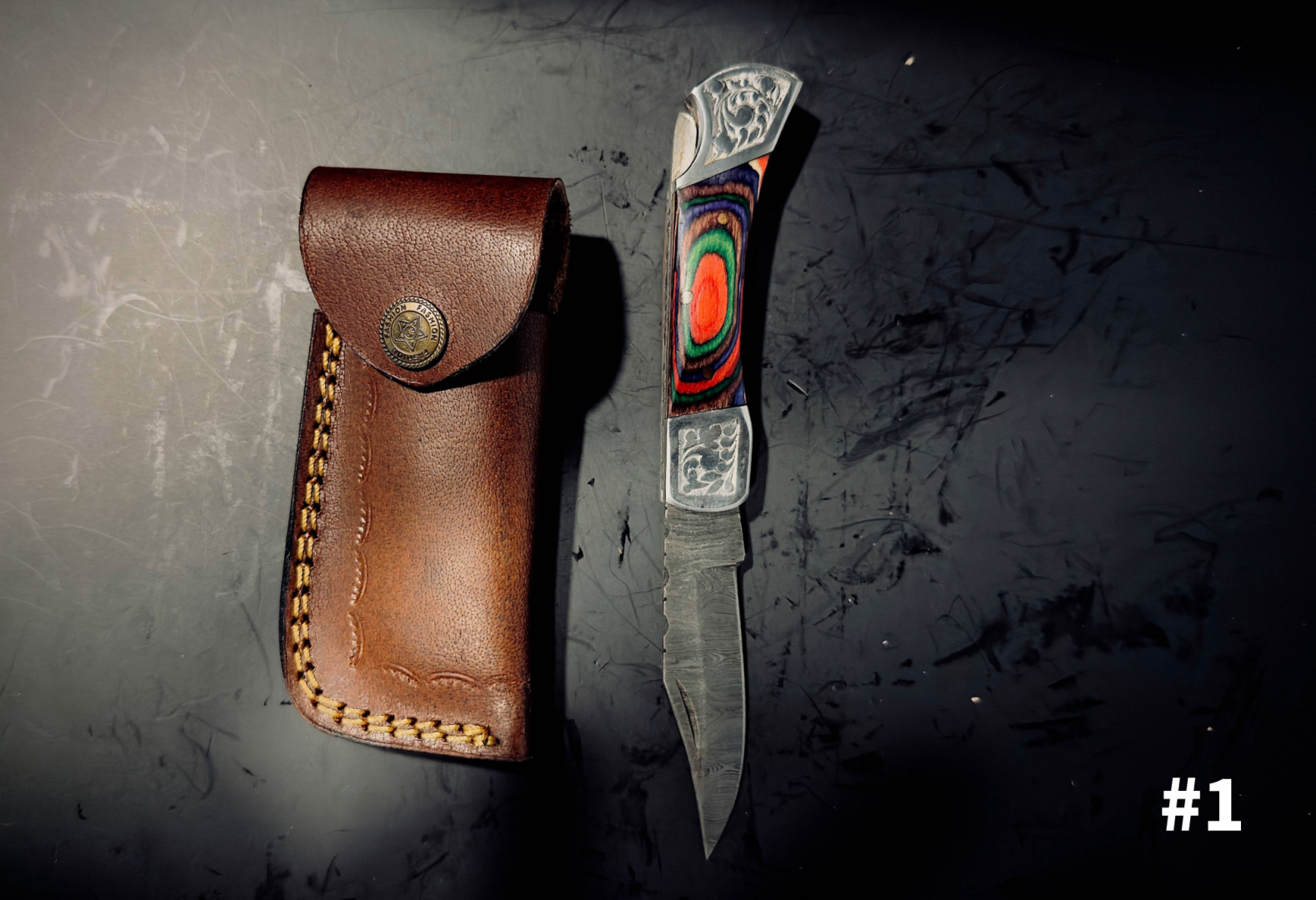 New 2026 GTS Damascus Steel Pocket Knives Accessories