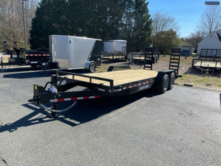 New 2023 Sure-Trac 7 x 20 (18+2) Equipment Trailer  16K