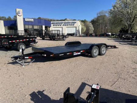 New 2025 Sure-Trac 7 x 18 Steel Deck Car Hauler  10k
