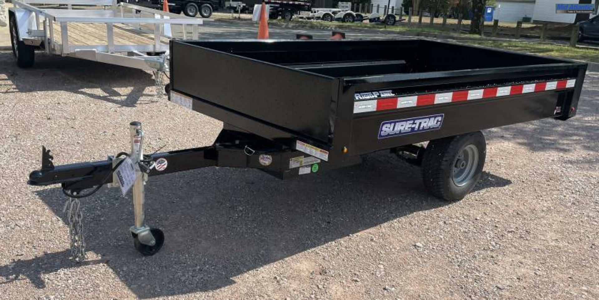 New 2025 Sure-Trac 4.5 x 8ft Utility Dump Trailer