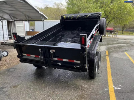 New 2025 Sure-Trac 82 IN x 12 HD Low Profile Dump Trailer  14K Telescopic