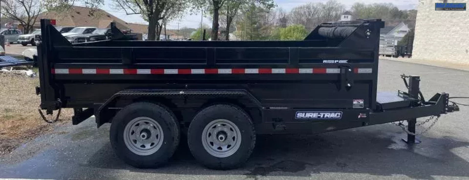 New 2025 Sure-Trac 82 IN x 12 HD Low Profile Dump Trailer  14K Telescopic