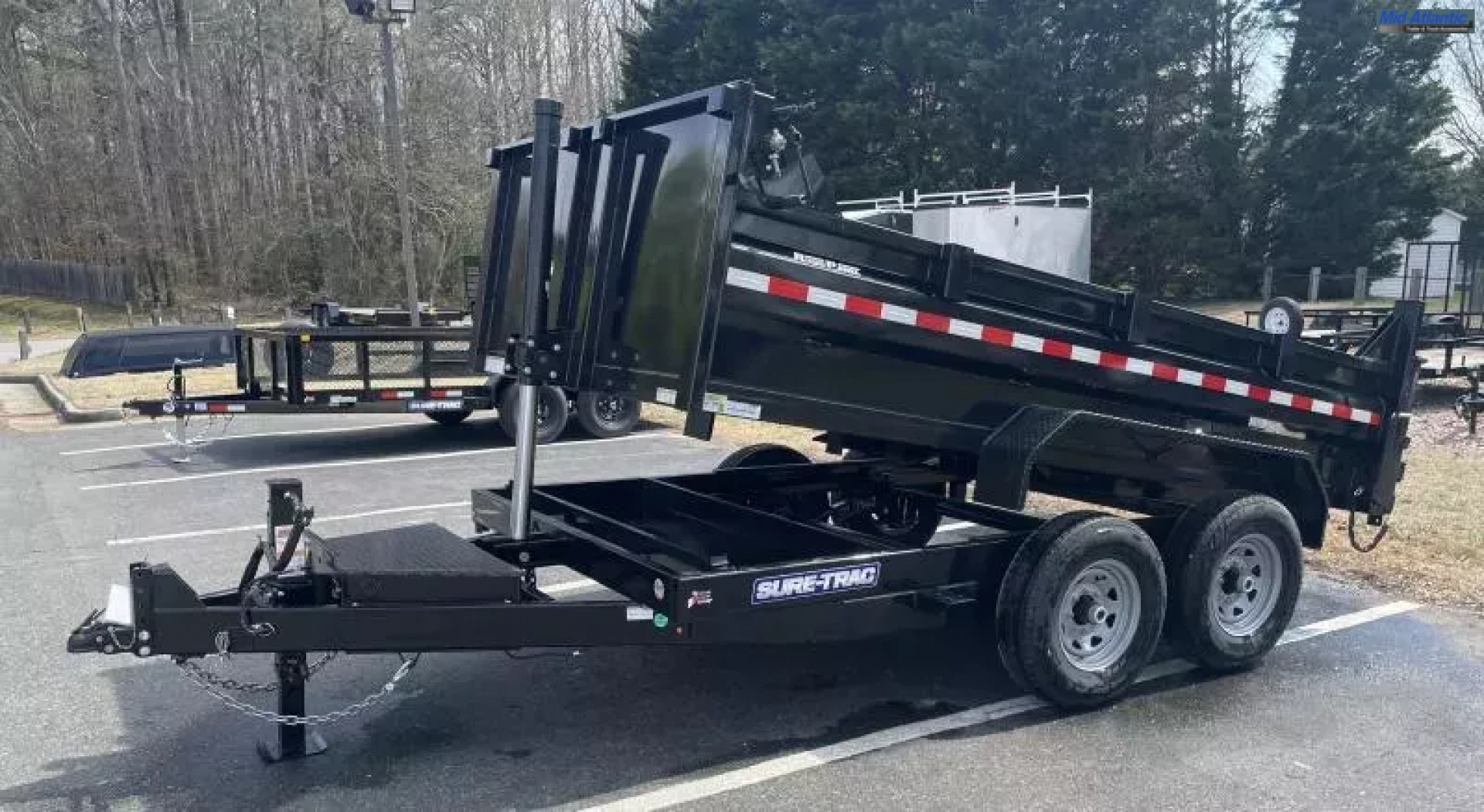 New 2025 Sure-Trac 82 IN x 12 HD Low Profile Dump Trailer  14K Telescopic