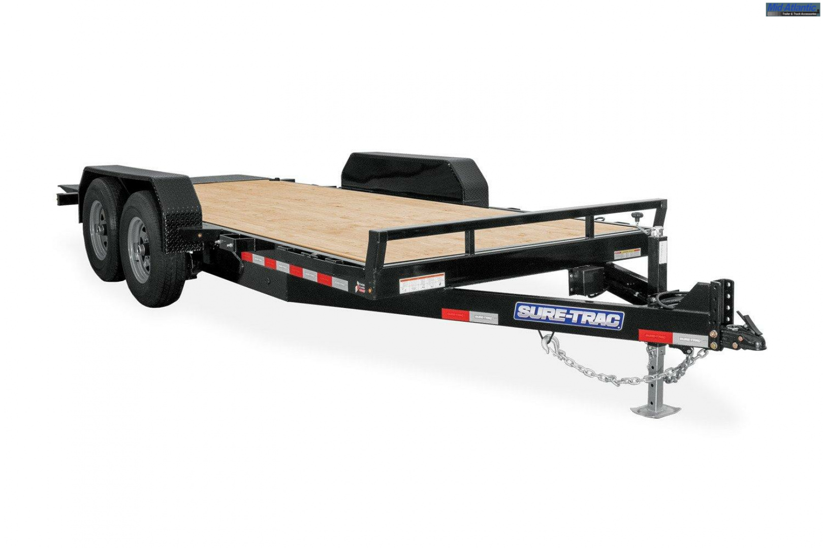 New 2025 Sure-Trac 7 x 16+4 Tilt Bed Equipment Trailer  14K