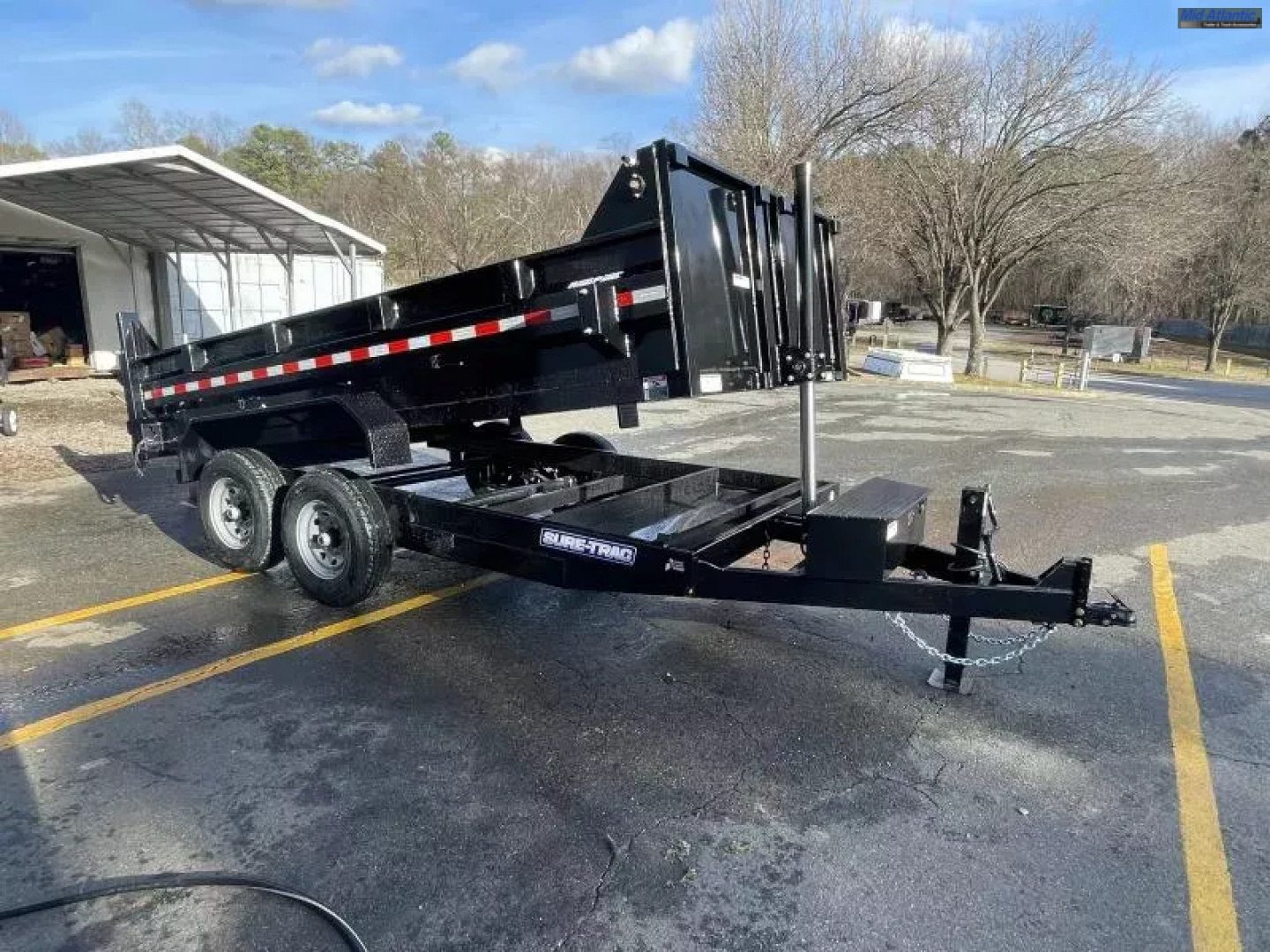 New 2026 Sure-Trac 82 IN x 14 HD Low Profile Dump Trailer  14K Telescopic