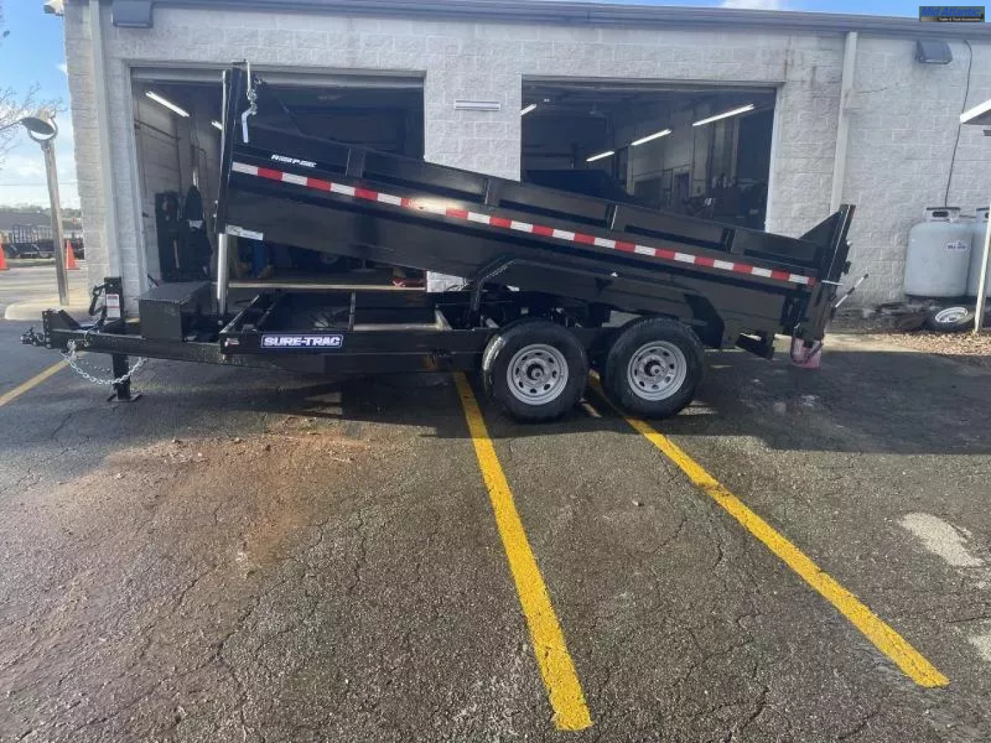 New 2026 Sure-Trac 82 IN x 14 HD Low Profile Dump Trailer  14K Telescopic