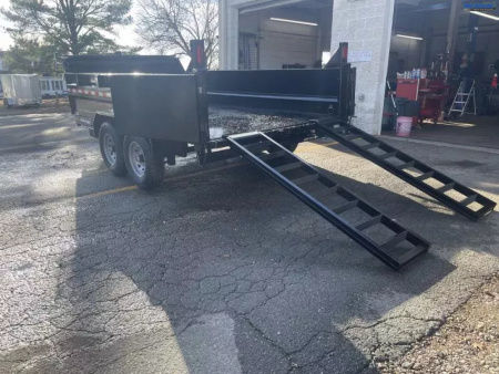 New 2026 Sure-Trac 82 IN x 14 HD Low Profile Dump Trailer  14K Telescopic