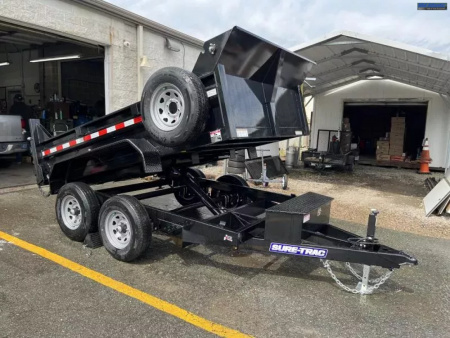 New 2026 Sure-Trac 6 x 10 SD Low Profile Dump Trailer  10K Single Ram