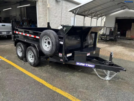 New 2026 Sure-Trac 6 x 10 SD Low Profile Dump Trailer  10K Single Ram